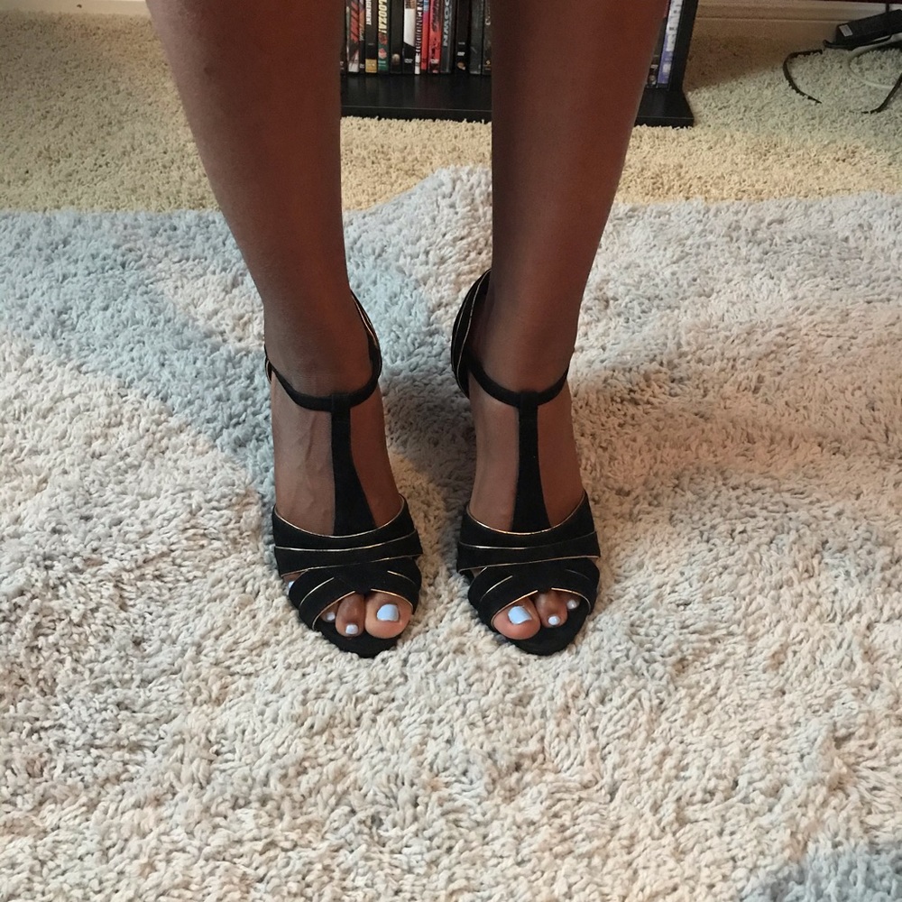 Black and Gold Call it Spring heels